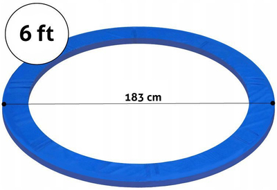 Mbulesë sustash trampoline FUNFIT 183 cm, PE EPE, blu