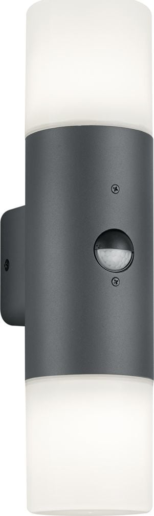 Llampë muri për jashtë Trio Lighting Hoosic, me sensor levizjeje, ngjyrë antracit