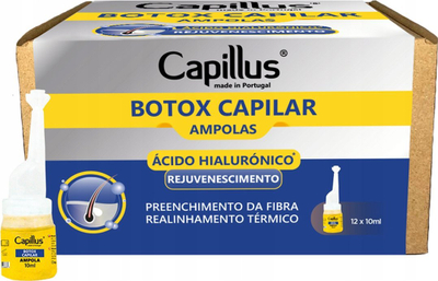 Ampula për flokë Capillus Botox Capilar, 12x10ml, me acid hialuronik