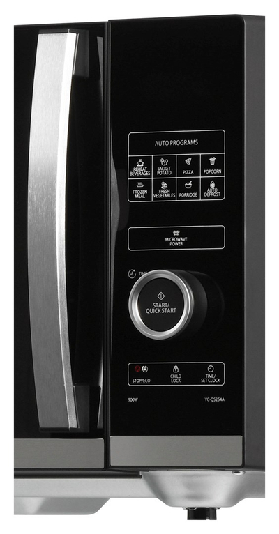 Furre me mikrovalë Sharp YC-QS254AE-B, 25L, 900W, e zezë