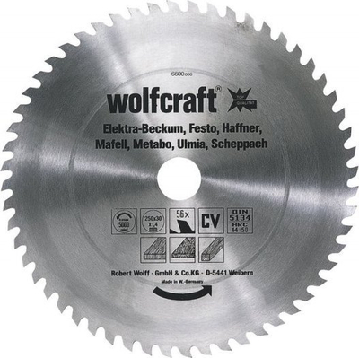 Teh rrethor Wolfcraft 6608000 CV, 400mm, 56 dhëmbë, argjendtë