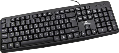 Tastierë Titanum TK101BG, me kabllo USB, ergonomike, e zezë
