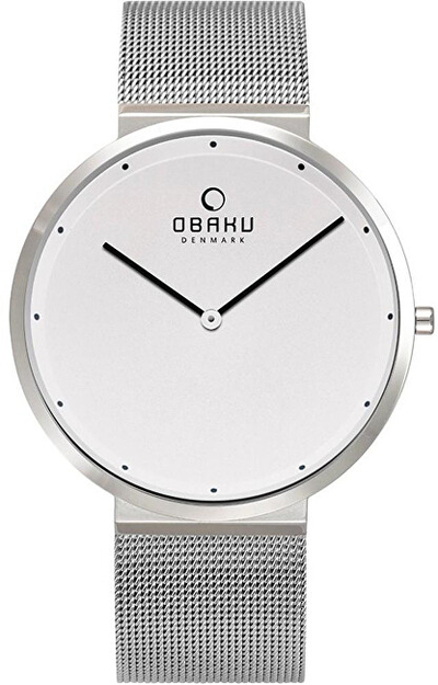 Orë për meshkuj Obaku Paper Steel V230GXCWMC, e argjendtë