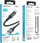 Kabllo USB në Lightning Borofone BU30 Lynk, 2.4A, 1.2m, e zezë