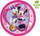 Pjata letre GoDan Minnie Junior, 23cm, 8 copë, rozë