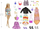 Kalendar Advent Barbie Holiday, 24 surpriza, kukull 30 cm, rozë