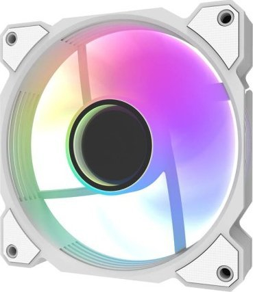 Вентилатор за куќиште Darkflash DR08, 120mm, RGB, бел