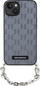 Futrollë telefoni Karl Lagerfeld KLHCP14SSACKLHPG për iPhone 14, hardcase Saffiano, me zinxhir, argjendtë