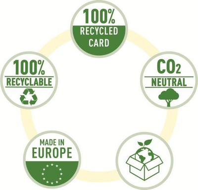 Dosje unazore Leitz 180° Recycle, A4, shpinë 8 cm, e zezë