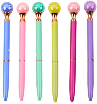 Stilolaps topth Large Pearl Ballpoint, mekanizëm rrotullues, bojë e kaltër 1.0mm, ngjyra të përziera
