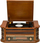 Qendër muzike Denver MCR-50, gramafon retro, CD USB kasetë radio, ngjyrë druri