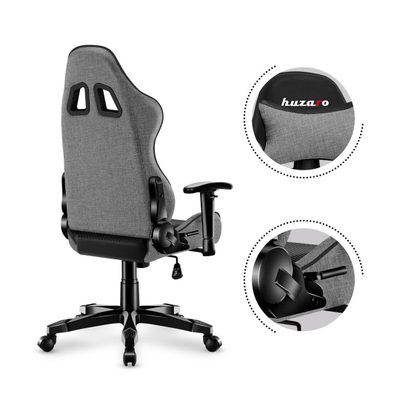 Karrige lojërash për fëmijë Huzaro Ranger 6.0, 100-160 cm, 130 kg, e hirtë