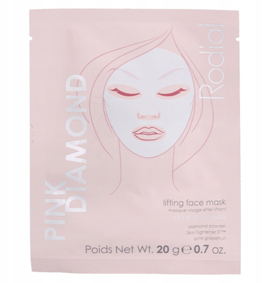 Maskë fytyre Rodial Pink Diamond Lifting, bio-cellulose, për hidratim të fortë