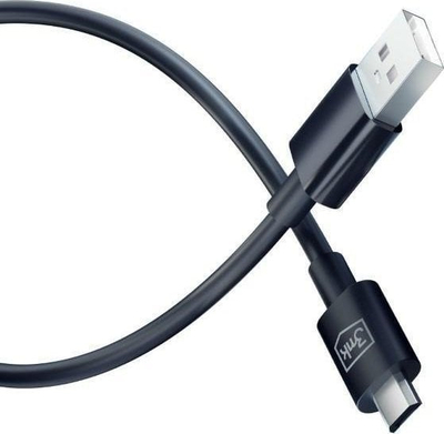 Kabllo USB 3MK Hyper Cable, USB A me microUSB, 1.2m, e zezë