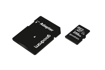 Kartë memorike Goodram M1AA, 256GB, MicroSDXC UHS-I Class 10, me adapter