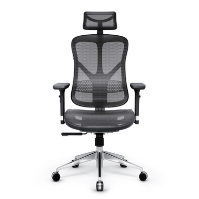 Karrige ergonomike Diablo V-Basic, rrjetë V-Mesh, e zezë gri