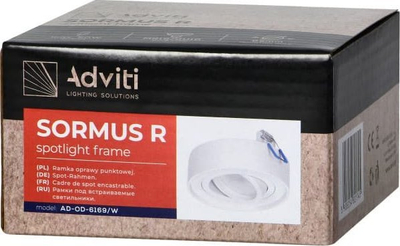 Spote i futur AD-OD-6169/W GU10 MR16, rrotullues, alumini, i bardhë