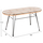 Tavolinë për kafe ovale për ambient të jashtëm Allegra 100×45×51,5 cm (HM5695.11), bezhë/ zezë