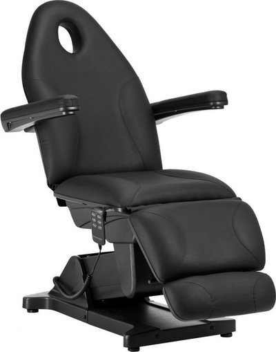 Karrige elektrike kozmetike Sillon Basic, me telekomandë, lëkurë sintetike, e zezë