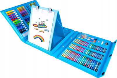 Set vizatimi Painting Set Board Pad, me valixhe dhe dërrasë A4, blu