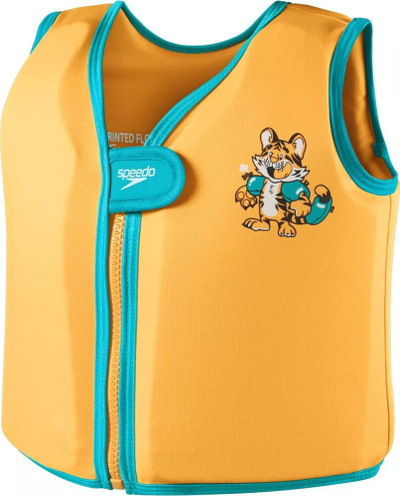 Jelek noti për kalamajt e vegjël Infant Learn to Swim Aanadi Bengali Tiger Cub, me shkumë notuese, me zinxhir përpara, portokalli