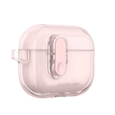 Заштитна кутија AmazingThing Minimal за AirPods Pro 2, TPU, проѕирна, розова