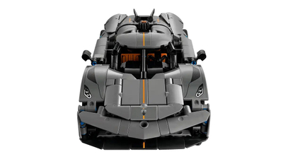Lodër ndërtimi LEGO Technic 42173 Koenigsegg Jesko, hypercar, gri