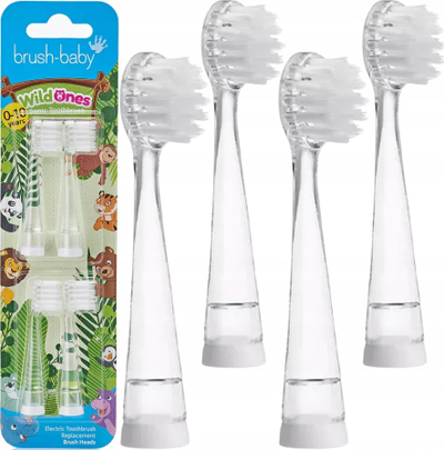 Koka zëvendësimi Brush-Baby KidzSonic, set me 4 copë, për kalamaj 3+ vjeç, shumëngjyrëshe