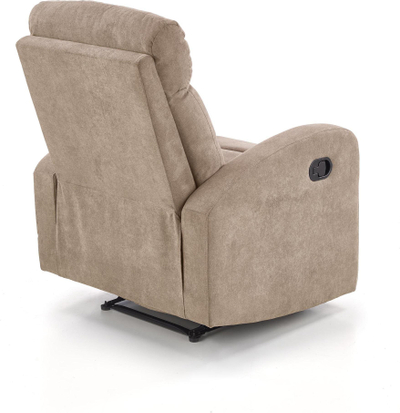 Karrige relaksi OSLO 1S, mekanizëm recliner, mban gjer 120 kg, bezhë
