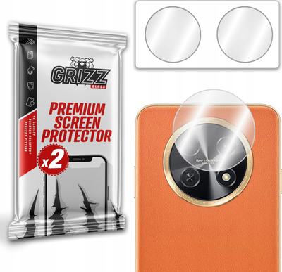 Xham mbrojtës kamere GrizzGlass HybridGlass për Huawei Enjoy 60X, set me 2 copë, transparent