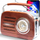 Radio portative retro Kitchen, AM FM SW, USB microSD, ngjyrë dru