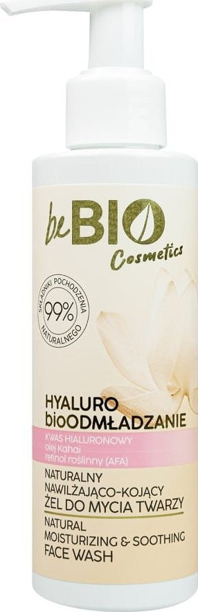 Xhel pastrues fytyre BeBIO Hyaluro Bioodmladzanie, hidratues edhe qetësues, 150 ml