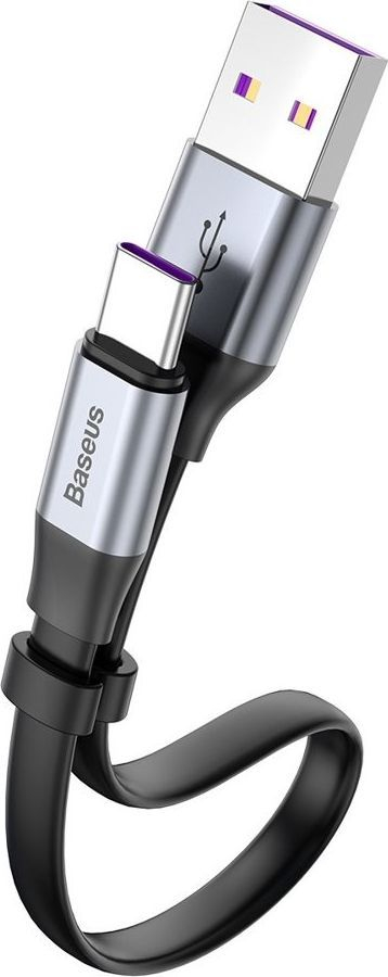 Kabllo Baseus USB-C, Supercharge 5A 40W, Quick Charge 3.0, 23cm, e hirtë 