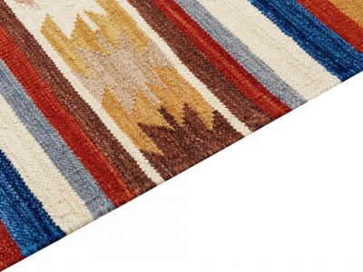 Tapet kilim leshi Wool JRARAT, 80 x 150 cm, lesh me pambuk, shumëngjyrësh
