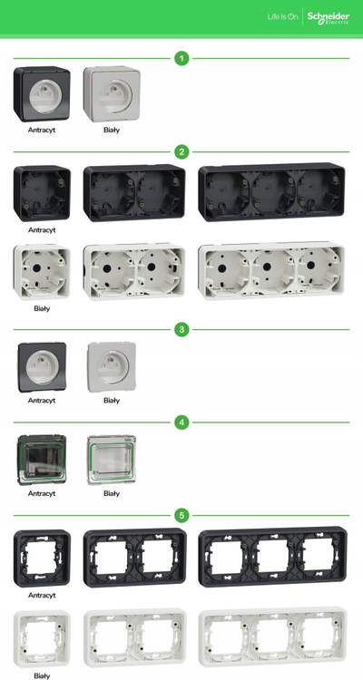 Bazë e fshehur Schneider Electric Mureva Styl MUR39108, 1x, IP55, e bardhë