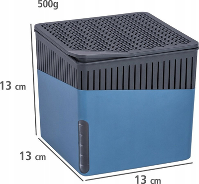 Dezumidifikues Wenko Cube 500 g, pa drita, për 16 m², blu