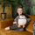 Lodër plushti Cozy Noxxiez Cuddly Toy Penguin Junior, 35 cm, gri