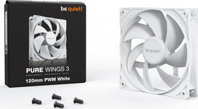 Ftohës be quiet! Pure Wings 3 PWM, 120 mm, i bardhë