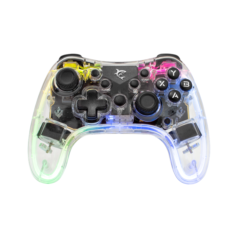 Kontroller Gaming White Shark Legion RGB për PC, PS4, PS3, Switch,GPW-8039, transparente