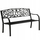 Stol kopshti WELCOME Garden Bench, metal, 3 vende, 127 cm, i zi
