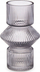 Vazo dekorative Giftdecor Stripe Vase 1 Body, kristal, 9.5 cm, gri