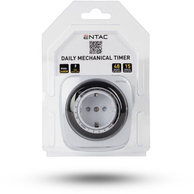 Timer mekanik Entac Mini, 24 orë, 48 programe, 3680W