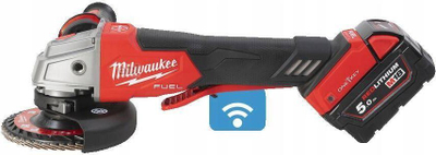 Brushe këndore Milwaukee M18 ONEFSAG125XPDB-502X, 125 mm, pa kabllo, e kuqe