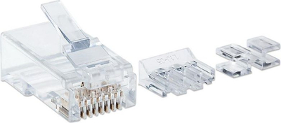 Konektor rrjeti Intellinet 790666, RJ45 8P8C, Cat6A UTP, 80 copë