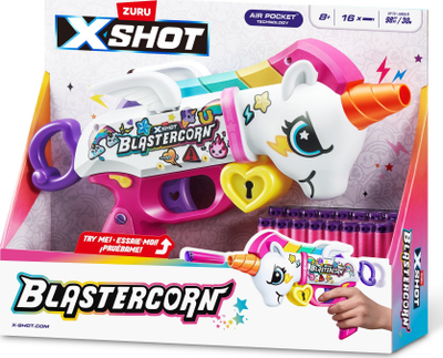 Lodër pistoletë Zuru X-Shot Blastercorn, 16 shigjeta shkumë, shumëngjyrëshe