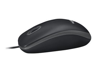 Maus Logitech B100 - USB, e zezë