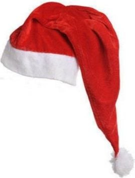 Свечена капа Arpex Santa, за возрасни, црвена со бела