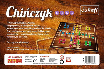 Loja tavoline Trefl Ludo Classic, lojë me zare, shumëngjyrëshe