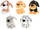 Lodër pelushi Mikro Trading Plush Dog 93718, 15cm, shumëngjyrëshe