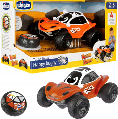 Makinë lodër me telekomandë Chicco Happy Buggy RC, për fëmijë, shumëngjyrëshe